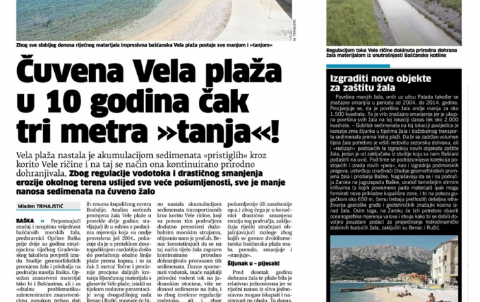 Čuvena Vela plaža u 10 godina čak 3 metra tanja