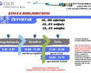 Raspored stajanja Županijskoga bibliobusa u Općini Baška za siječanj, veljaču i ožujak 2025